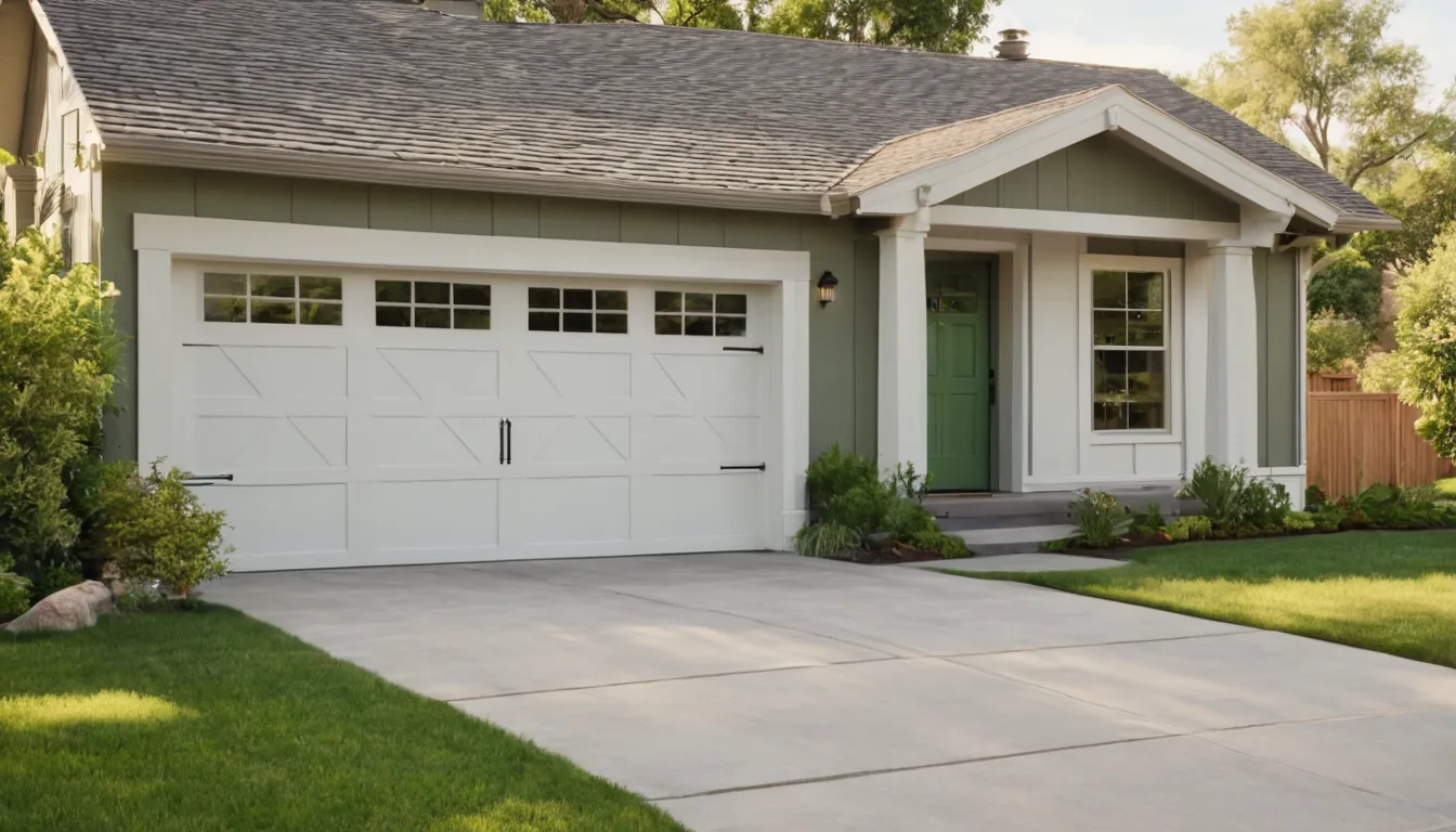 A well-kept home with a clean garage door in Chicago